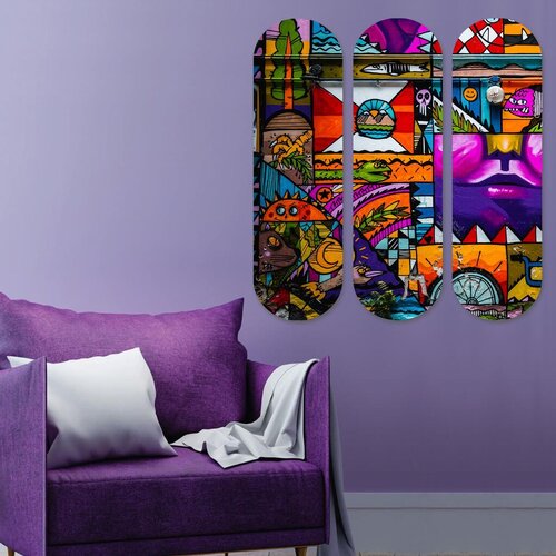 Wallity slika 3KY3799, 70x70 cm, 3 dijela Cene