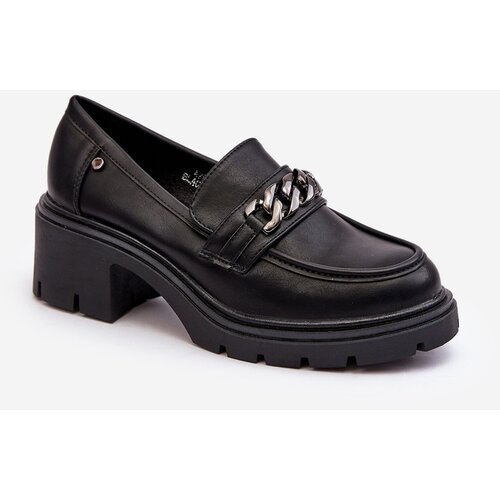 Kesi Women&amp;#039;s leather shoes with low heels Black Blimma Slike
