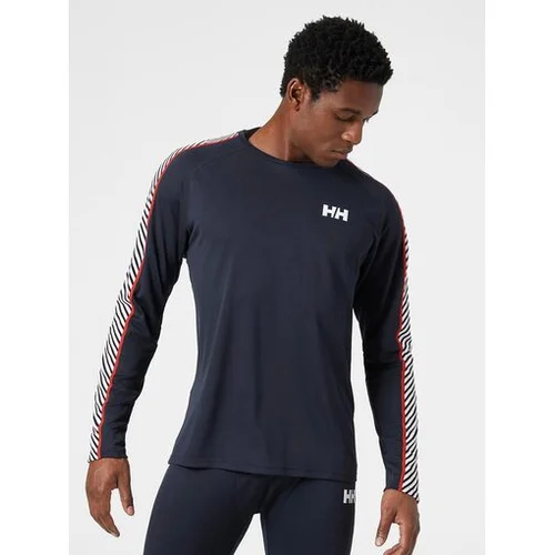 Helly Hansen Men's Lifa Active Stripe Crew Base Layer Navy 2XL Termo spodnje perilo