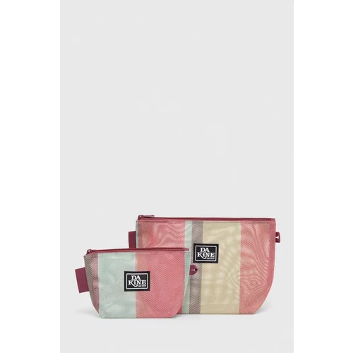 Dakine Kozmetična torbica MESH POUCH SET 2-pack roza barva, 10004085