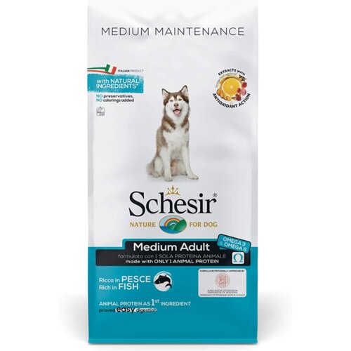 Schesir dry dog medium riba 12 kg Cene
