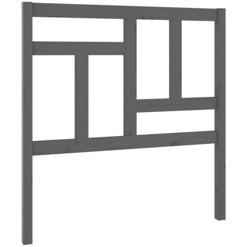 Maison Chic posteljno vzglavje - vzglavna omarica - nočna omarica sivo 95,5x4x100 cm trdna borovina, (21705335) Slike