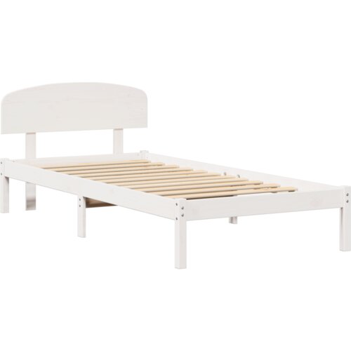 vidaXL krevetni okvir s uzglavljem bijeli 80x200 cm od punog drveta borovina Cijene