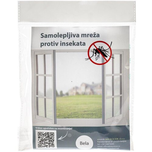Microcer mreža za prozore samolepljiva - bela / 130&times;150 cm Cene