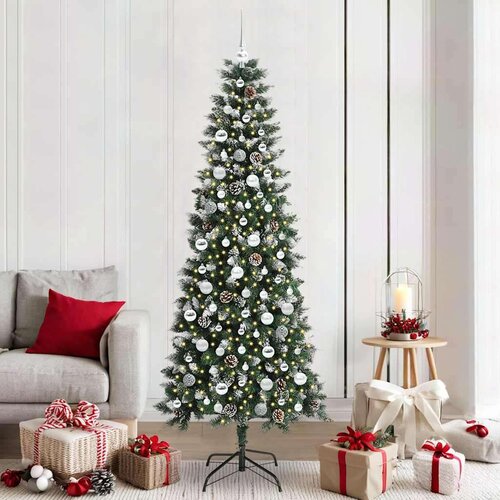 vidaXL Umestno božično drevo med 300 LED Zelena 86 x 86 x 210 cm Cene