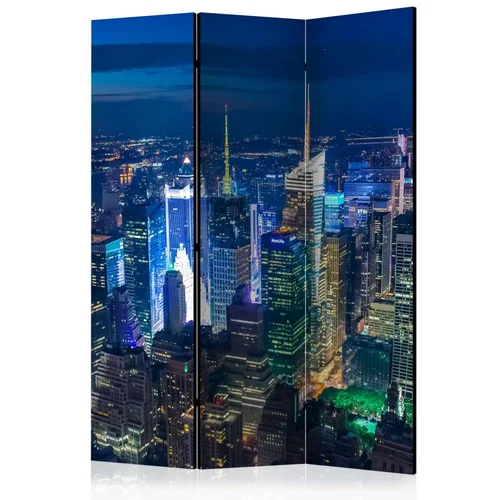  Paravan u 3 dijela - Manhattan - night [Room Dividers] 135x172