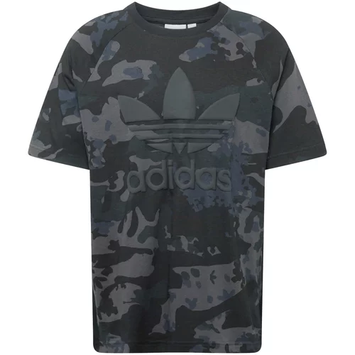 Adidas Majica 'Trefoil' siva / lila / črna