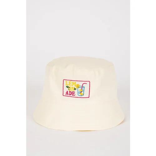 Defacto Girl's Label Printed Gabardine Bucket Hat