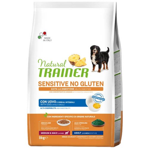 Trainer specialty nutrition sensitive monoproteico medium & maxi adult with egg - hrana za odrasle pse srednjih i velikih rasa - sa jajima (3kg i Cene