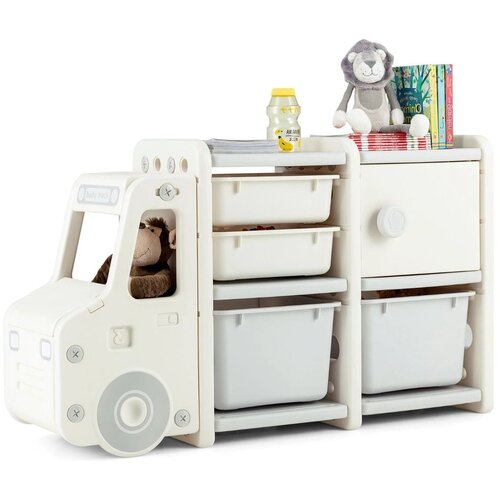 Costway Organizator za shranjevanje igrač Shramba za igrače 110 x 32 x 66 cm, (5000023927) Cene