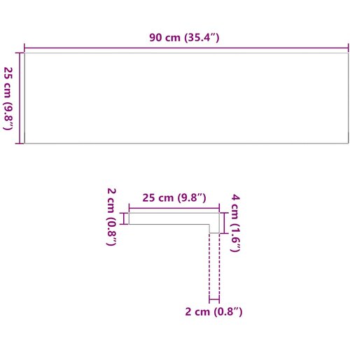  Prozorske klupice 2 kom tamnosmeđe 90x25x2 cm masivne hrast Slike