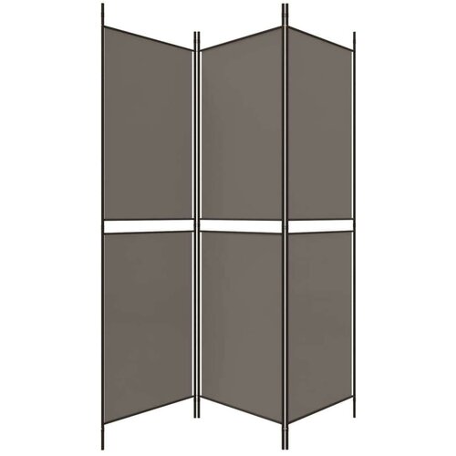  pregrada s 3 panela antracit 150 x 220 cm od tkanine Slike