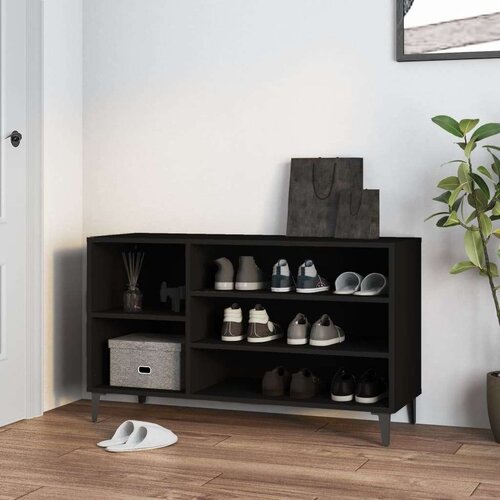 Ormarić za cipele crni 102 x 36 x 60 cm od konstruiranog drva Cijene