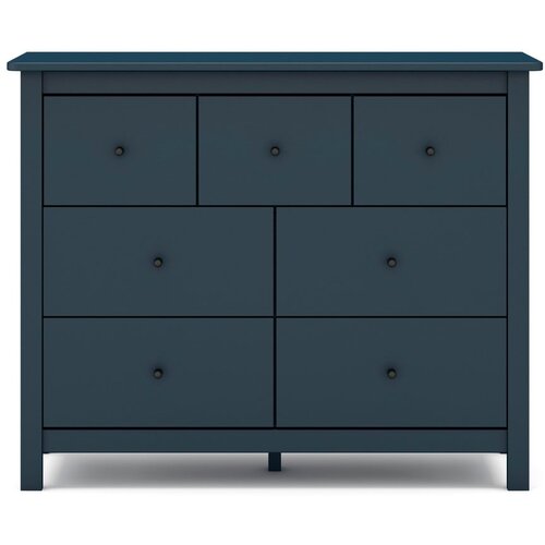 Marckeric Tamnoplava niska komoda od borovine 110x80 cm Misti - Slike