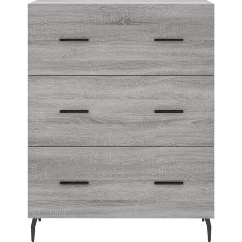  Visoka komoda siva sonome 69,5x34x180 cm od konstruiranog drva Slike
