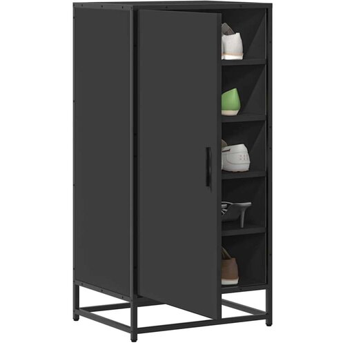  Stalak za cipele crni 48x38x97 5 cm izrađeno drvo Slike