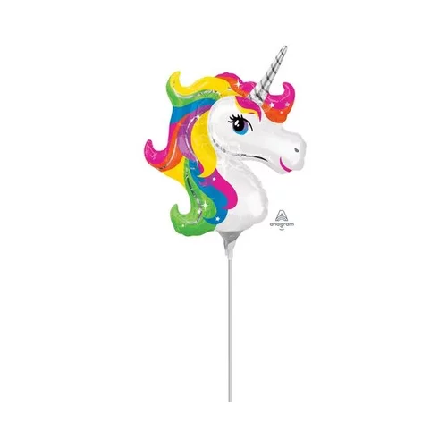Amscan Mini balon iz folije Rainbow Unicorn