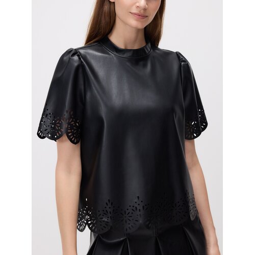 Reserved Rupičasta bluza - crno Cene