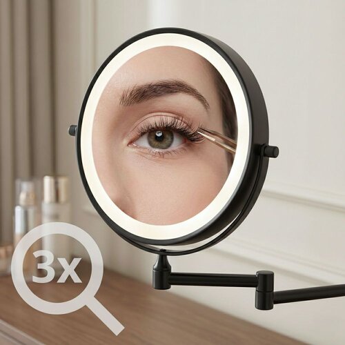 REA Bath Ogledalo LED Glow Black Slike