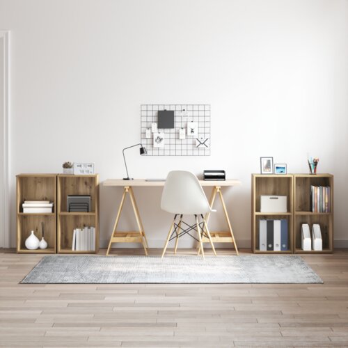 VidaXL Set TV komoda 4 pcs Umjetnička hrastovina 72 x 35 x 36.5 cm Slike