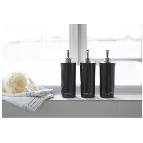 YAMAZAKI Crni plastičan dozator sapuna 500 ml Round &amp;ndash; Slike