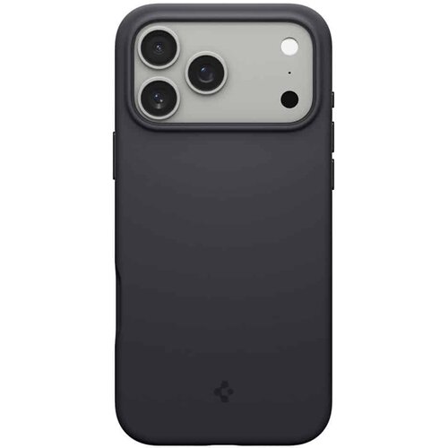 Spigen Silicone Fit MagSafe maska za iPhone 17 Pro ACS10335 - crna Slike