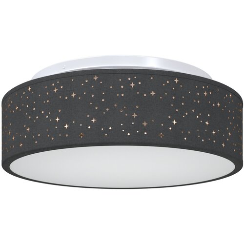 VidaXL stropna svetilka z zvezdno senčnico Črna &amp;Oslash; 38 cm Tkanina E27, (22044592) Slike