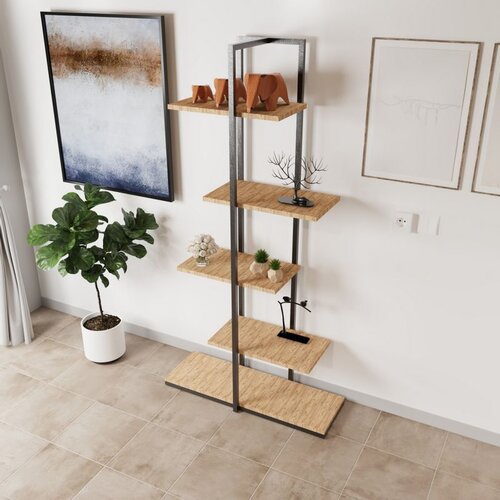 Hanah home modern ruzgar L713 pine multi purpose shelf Cene