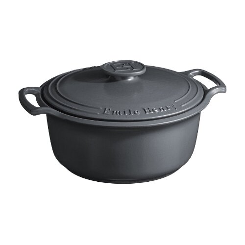 Emile henry Caserola Sublime keramicka okrugla 5.5l slate Cene