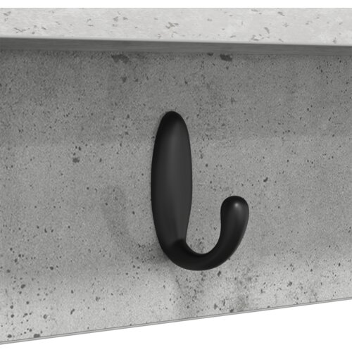  Vje&amp;scaron;alica za kapute na zidu Beton siva 80 x 10.5 x 18 cm Slike