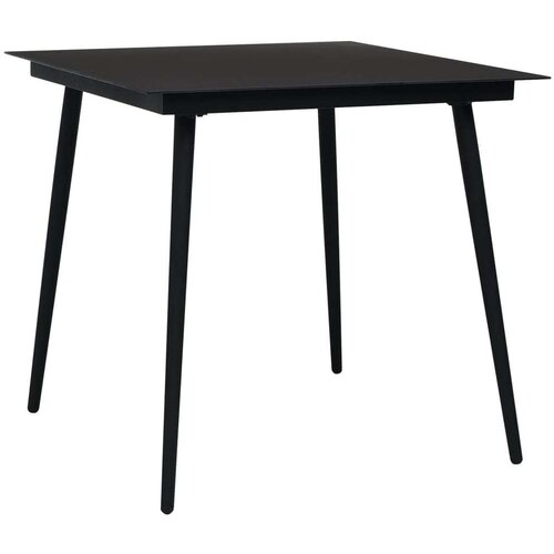 vidaXL 5-dijelni vrtni blagovaonski set od PVC ratana crni Cene