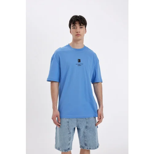 Defacto Comfort Fit Crew Neck Printed Short Sleeve T-Shirt