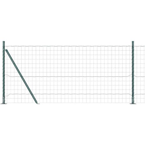 VidaXL Euro Ograda Set od 2 Zelena Čelik obložen pra&amp;scaron;kom 25 x 1,0 m Slike