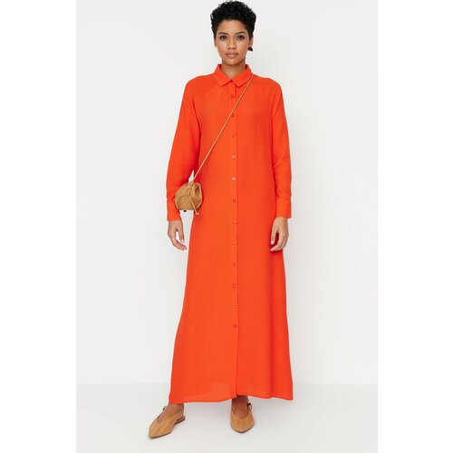 Trendyol Dress - Orange - Shirt dress Cene