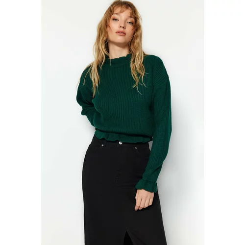Trendyol Emerald Crop Knitwear Sweater