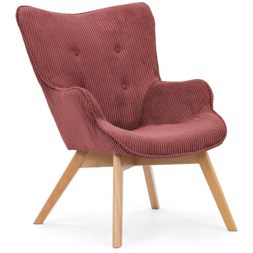 Ropez Crvena fotelja od samta Niko – Cijene