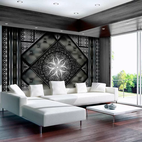  tapeta - Black mosaic 200x140