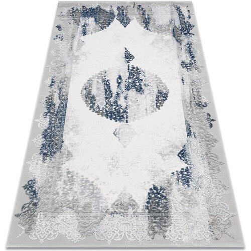 RugsX Preproge Preproga AKRIL VALS 5040 Overdubbed ornament modra 100x200 cm Modra Cene