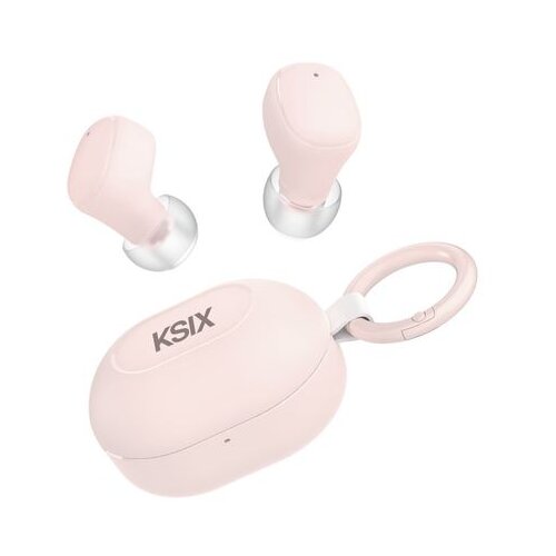 Ksix bežične slu&scaron;alice Neutron, USB-C, kopča za karabiner, bat. 4h + 16h, roze Cijene