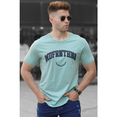 Madmext Printed Men's Turquoise T-Shirt 5267 Slike