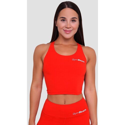 GymBeam ženski sportski top beat tangerine Slike