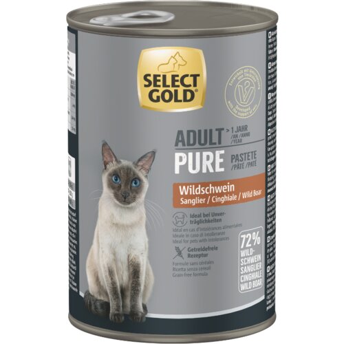 Select Gold Cat Adult pa&scaron;teta s veprovinom 400 g Cijene