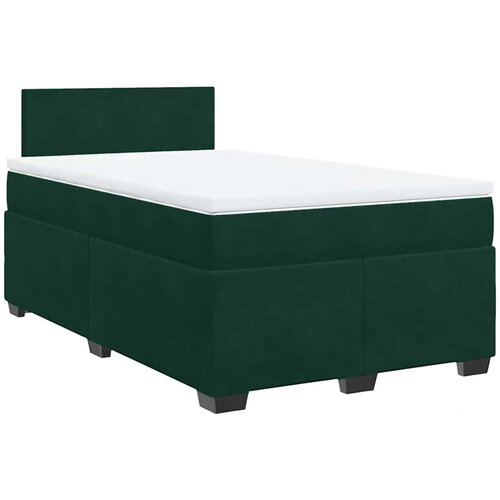 Box spring krevet s madracem tamnozeleni 120x200 cm bar&amp;scaron;unasti Slike