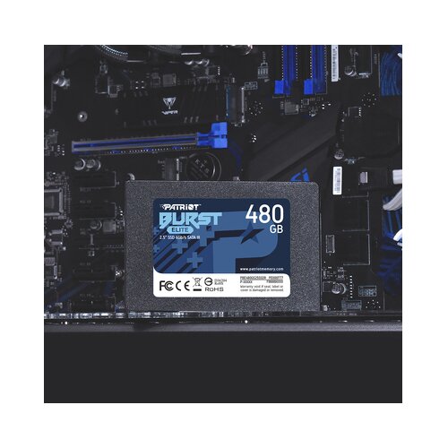 Patriot 2.5 SATA3 6GB/S 480GB BURST ELITE 450MBS/320MBS PBE480GS25SSDR SSD Slike
