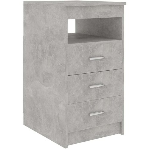 VidaXL Omarica s predali betonsko siva 40x50x76 cm iverna plo&amp;scaron;ča Slike