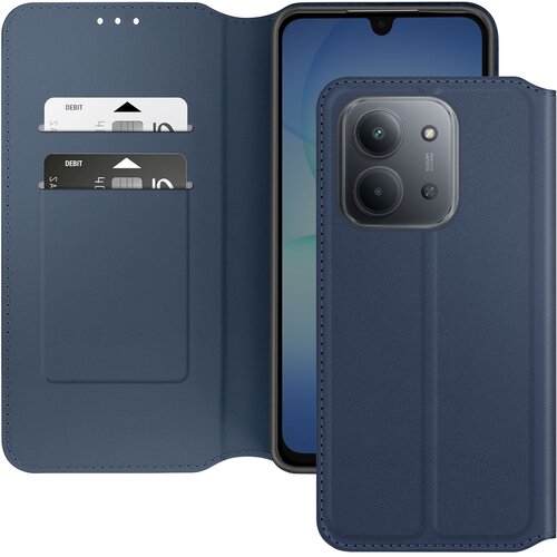 AVIZAR Magnetna preklopna denarnica za Xiaomi Redmi 15C s stojalom za video, Modra noč, (5000189397) Cene