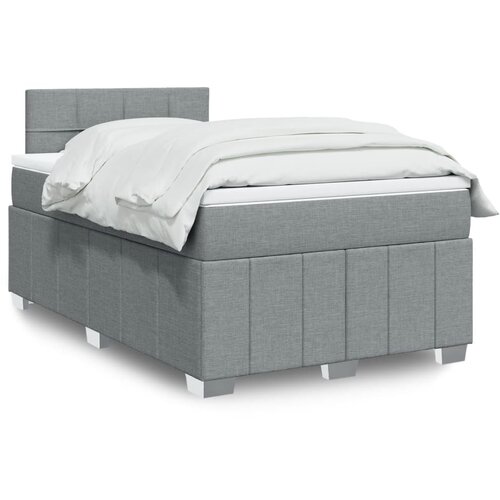 vidaXL Krevet s oprugama i madracem svjetlosivi 120x190 cm od tkanine Cijene