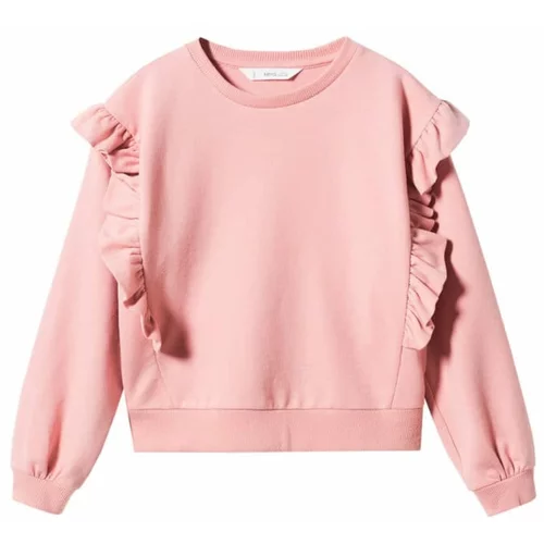 MANGO KIDS Sweater majica 'Rose' roza