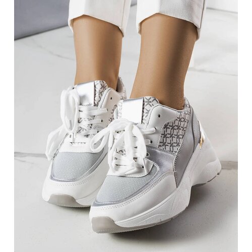 Gemre Gray sneakers embellished with Lora monogram Cene