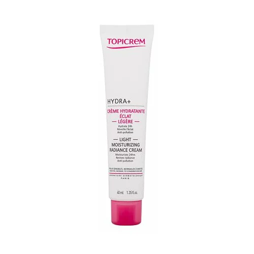 Topicrem HYDRA+ Light Moisturizing Radiance Cream dnevna krema za lice za normalnu kožu 40 ml unisex